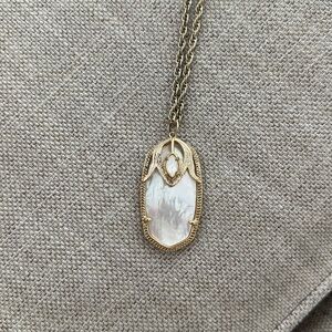 Gold Pearl Kendra Scott Necklace